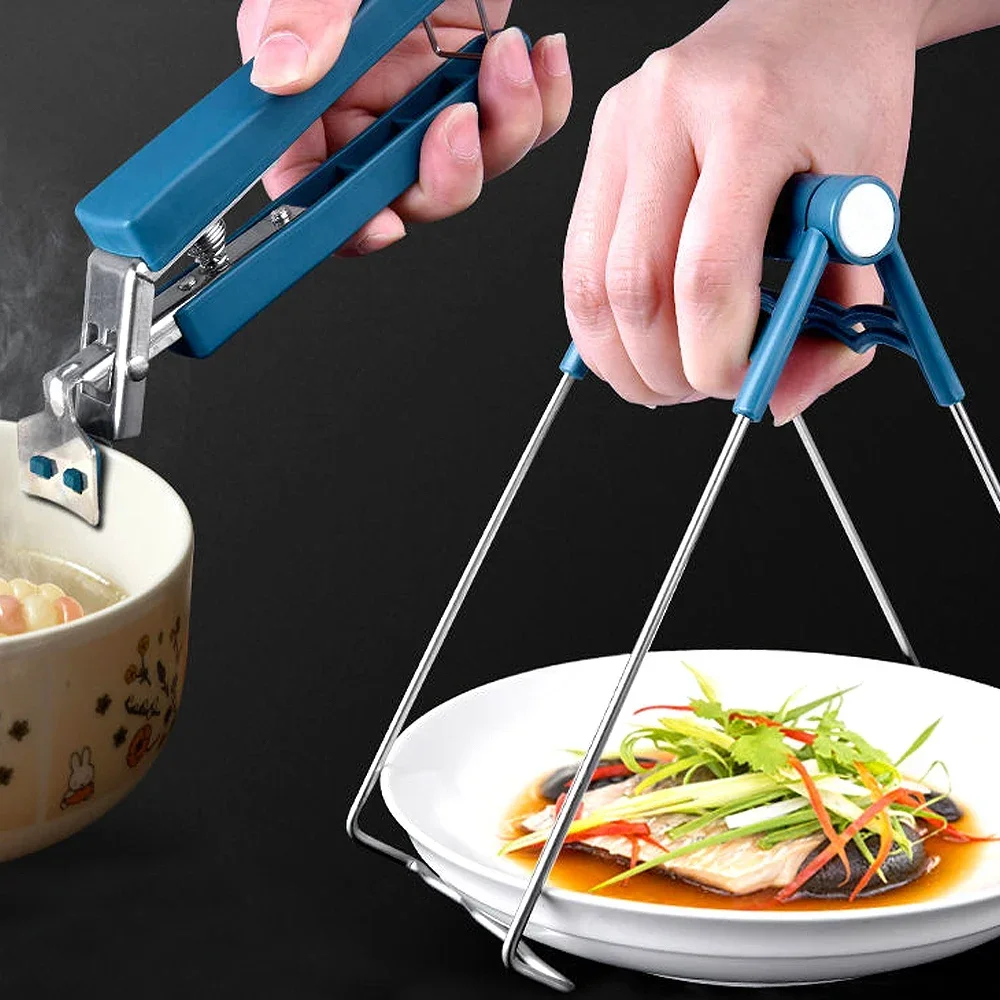 Kitchen Tongs Anti-slip For Steamer Bbq Microwave