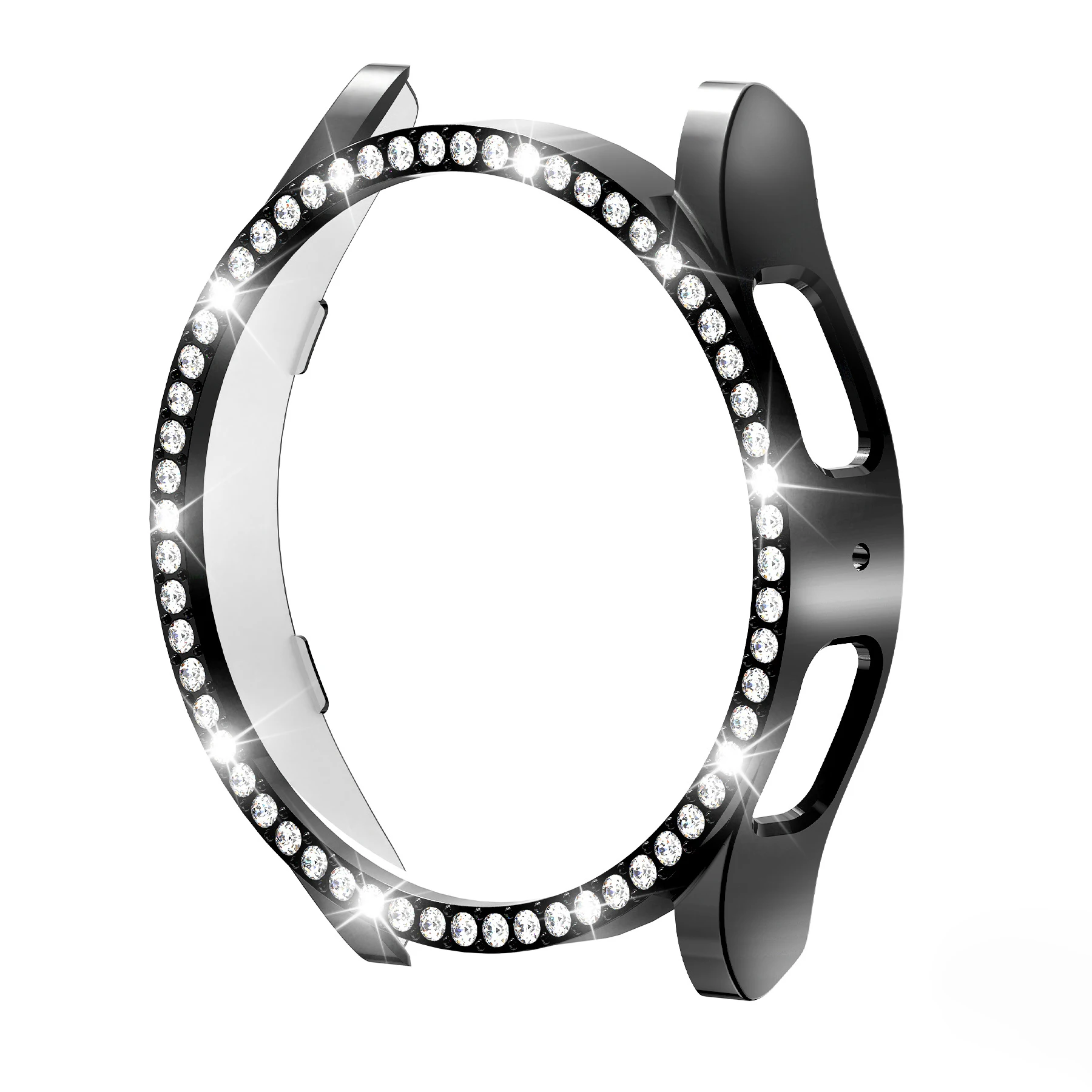 Luxuriöse Single Diamond Case für Samsung Galaxy Wacth7 44 mm Schutzhülle PC ausgehöhlte Hülle für Galaxy Wacth4 5 6 40/44 mm – Detail 9