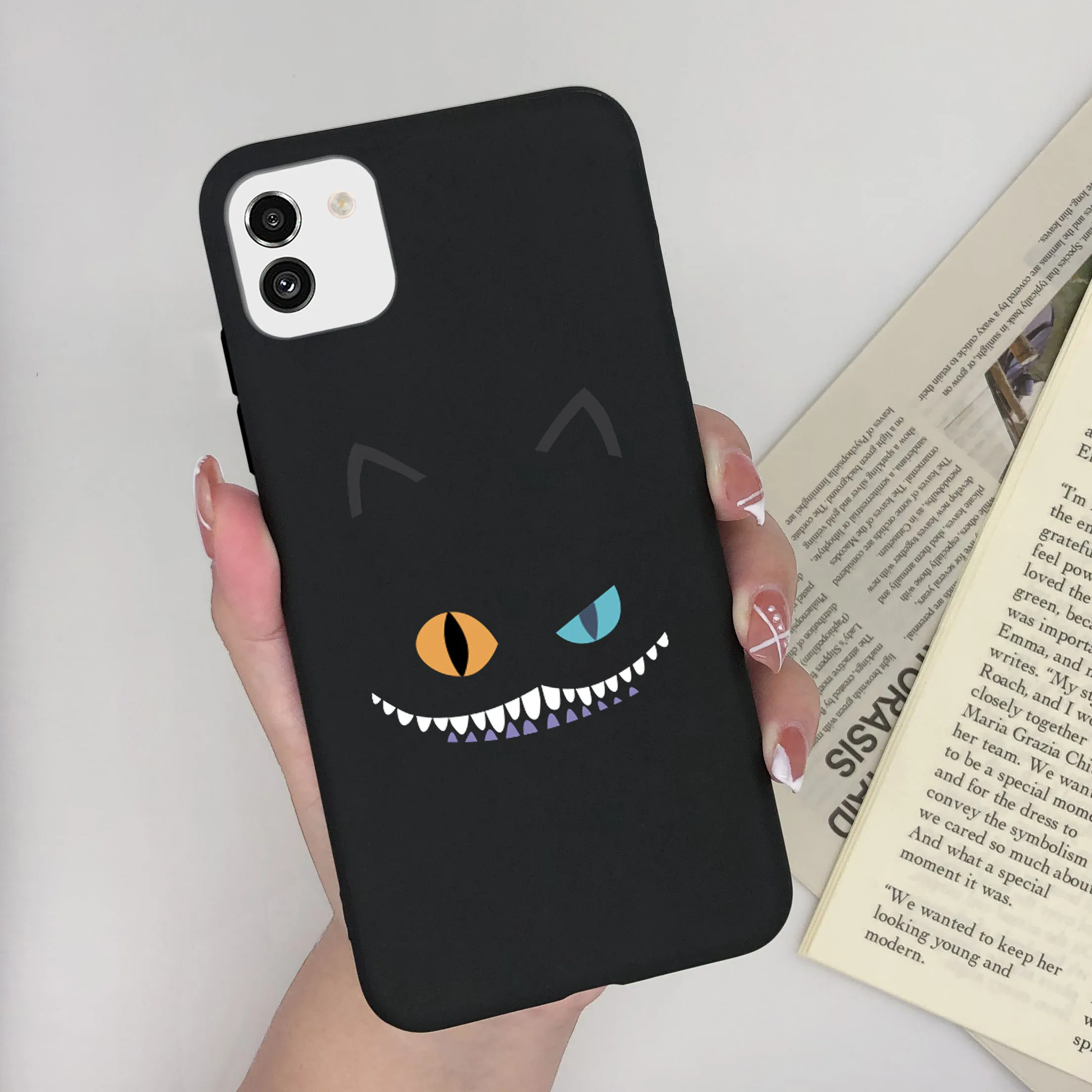 Cute Painted Soft Silicone Bumper Cover for Samsung Galaxy A03 Series