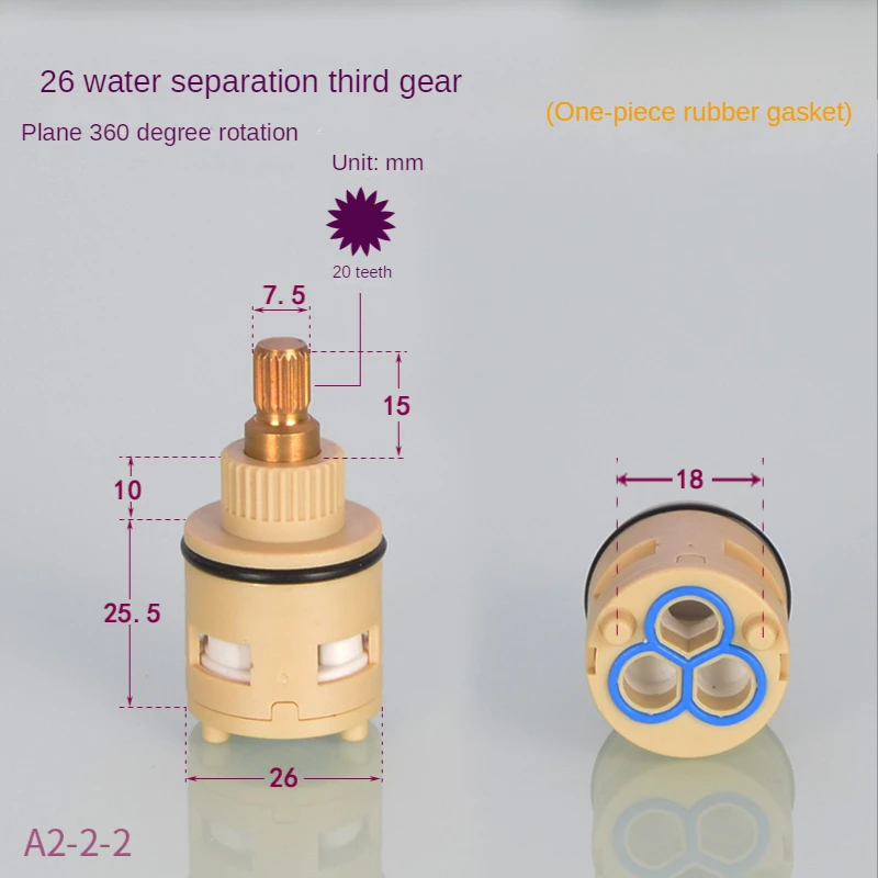 Brass ABS Shower Faucet Column Ceramic Disc Cartridge Mixing Valve 22/26mm Bathroom Shower Bar Tap Bath Mixing Valve