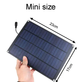 Pannello solare da 20 W 18 V con clip per batteria + controller per caricabatteria per auto solare 10/20/30/50A Celle solari per escursioni in campeggio all'aperto portatili