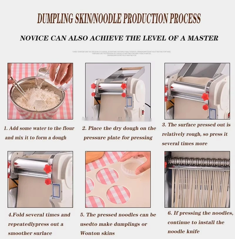 Description Picture 6 of itemHome Use Automatic Electric Multifunctional Noodle Maker - Fresh Noodle Press & Cutter Machine, Easy to Operate