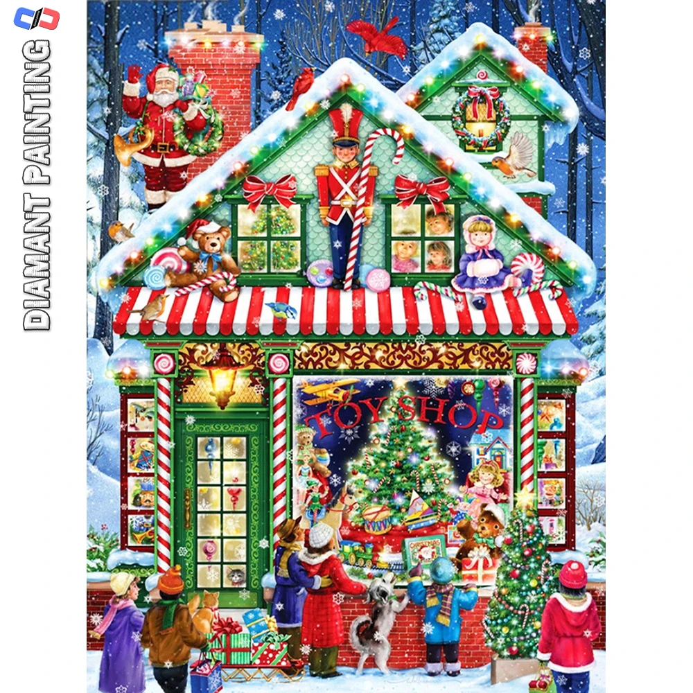 

Полностью алмазная живопись, картины для дома, магазина, картины, искусственная вышивка 5D, наборы для вышивки крестиком, мозаика, Рождественское украшение для дома