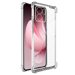 Transparent TPU Shockproof Case with Reinforced Corners for OPPO Reno 13 Pro 5G (Transparent)
