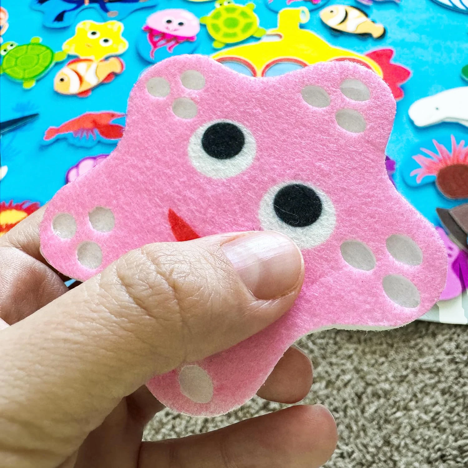 Ocean Felt Story Board &ndash; Montessori Busy Board for Toddlers, Wall-Hanging Educational Gift