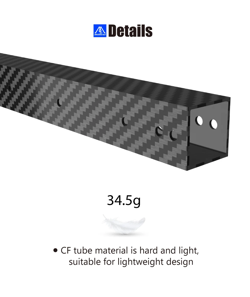 de tubos CF, eixo X VzBoT 235, Vz235, 1pc