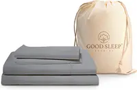 Good Sleep Bedding 1000 Thread Count Egyptian Cotton Sheets Queen Size, 4 Pc Luxury Sheets Set, 16" Deep Pocket Hotel Style 1
