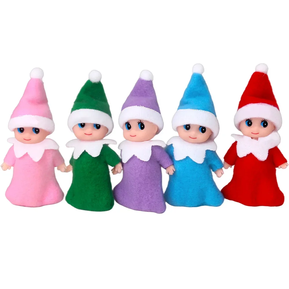 Bambole Elfo Di Natale Baby Twins Todder Elves Craft Babies Doll Toy Shining Benignity Kid Decoration On The Shelf Gift For Kids