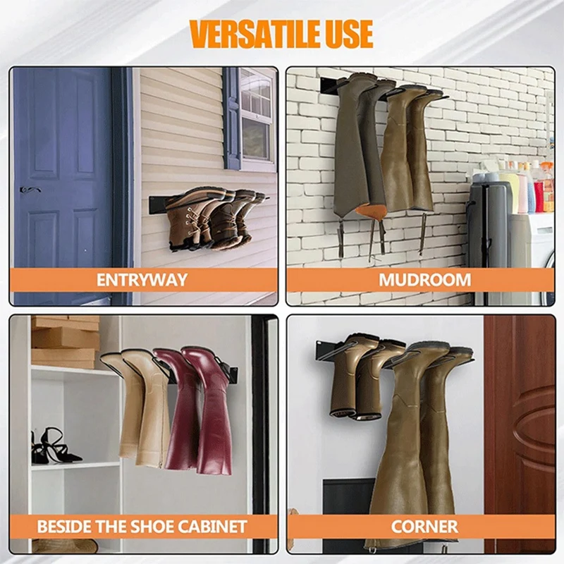 Long Boots Wall Mount Shoes Hanger Rack Boots Upper Protection Support Boots Storage Organizer Accessories 4
