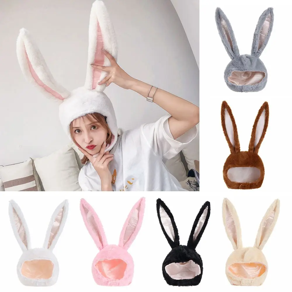 Funny Costume Decorations Plush Bunny Ears Hat Holiday Party Favors Hat Rabbit Photography Props
