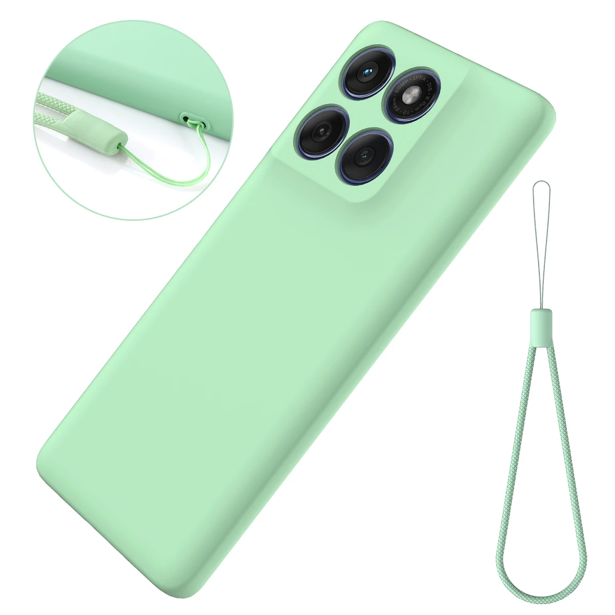 Liquid Silicone Shockproof Lanyard Case - Durable Back Cover