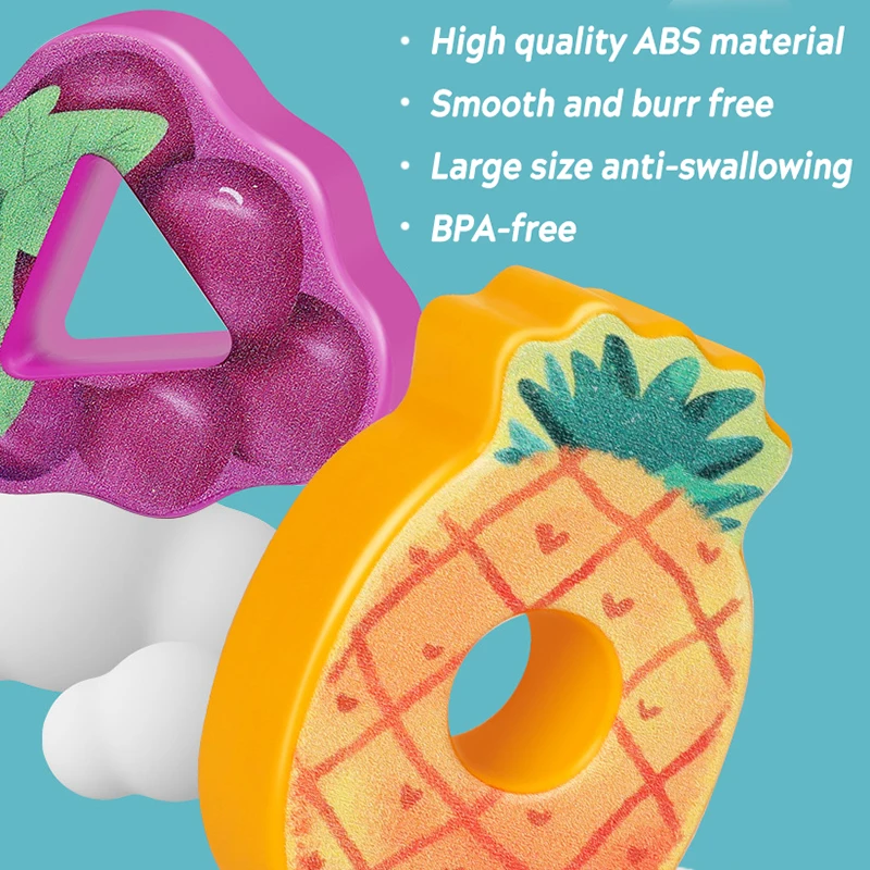Fruit Shape Montessori Threading Toys for Children Geometric Cognitive Sensory Matching Games Fine Motor Skills Parish Material 5