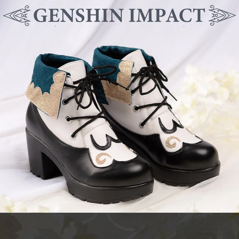 

Presale Genshin Impact Barbara Gunnhildr Cosplay Shoes Winter Boots