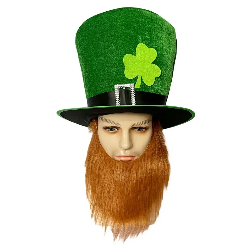 Irish Hat High Cap Beard Dressing St Patricks Day Irish Gift Traditional Celebration