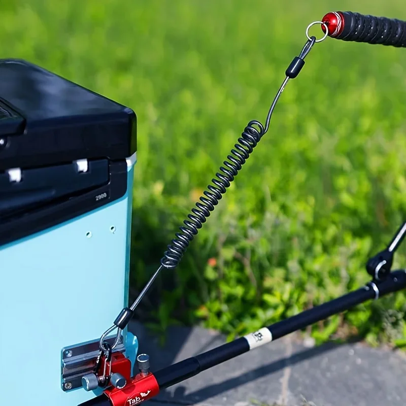 22cm Practical Fishing Hanging Rope Extendable Hand Rope Extendable Spring Climbing Buckle Fishing Rope Rope Fishing Tool