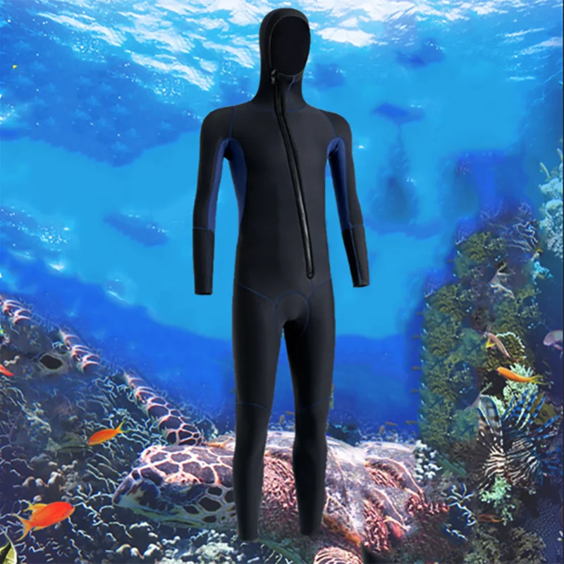Neoprene Diving Suit for Men 3mm Wetsuit with Hood for Swimming Surfing Fishing Kayak Scuba Diving Equipment Full Swimsuit 2023