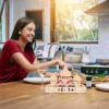 Wooden Dessert Box Tray Elegant Eid Design Wooden Serving Tray Ramadan Decorations Home Decor Items Bowls Plates Trays 5
