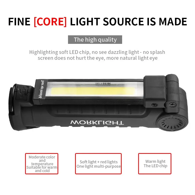 Folding LED Work Light Portable Spotlight