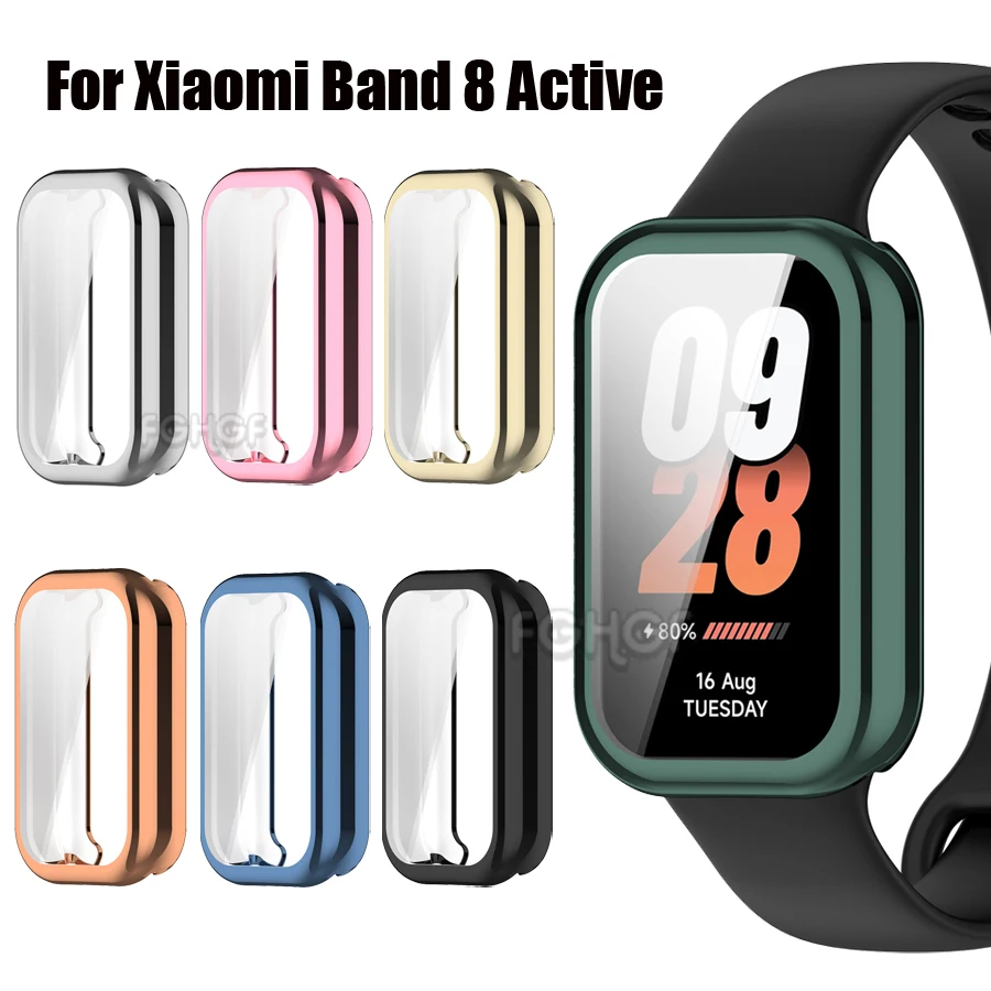 Tuocal 2 Fundas Compatibles Con Xiaomi Smart Band 9 Pro Funda, Flexible TPU Protector De Pantalla Case 360° Redondo Resistente A Los Arañazos Cubierta Ultra Fina Protección Carcasa Para Xiaomi Smart