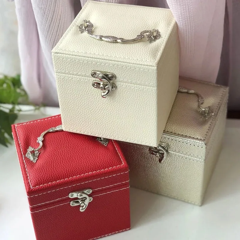 

Искусственная змеиная шкатулка для макияжа с зеркалом для туалетного столика, браслетов, органайзер для ювелирных изделий, коробка для хранения серег, ожерелий