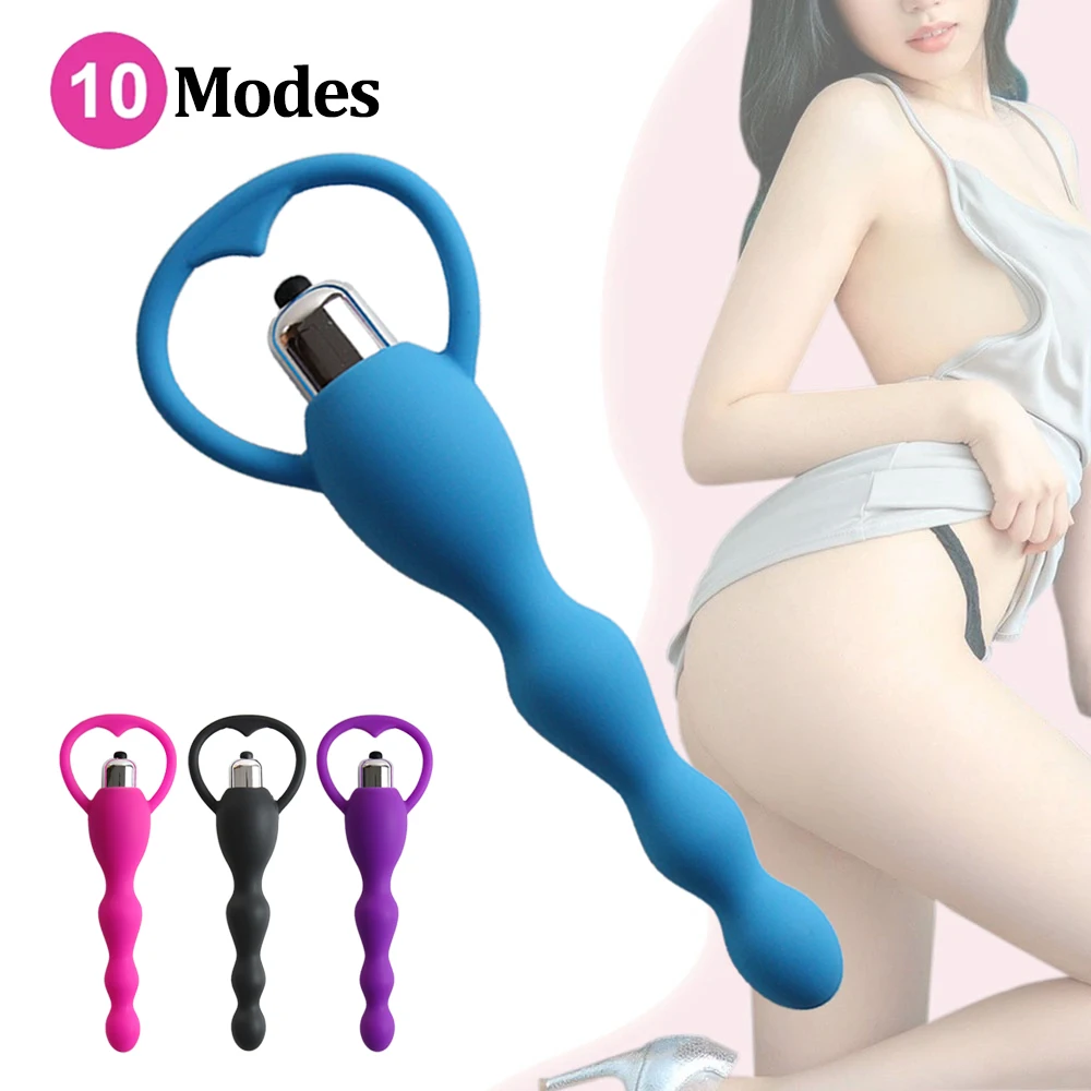 Anal Plug Vibrator Anal Masturbator Vibrator Sex Toy 10 Modes Anal Plugs Vibrator Masturbator Sex Toys For Couples Prostate Massage Secret Butt Dildo Silicone Aldults Products 18+