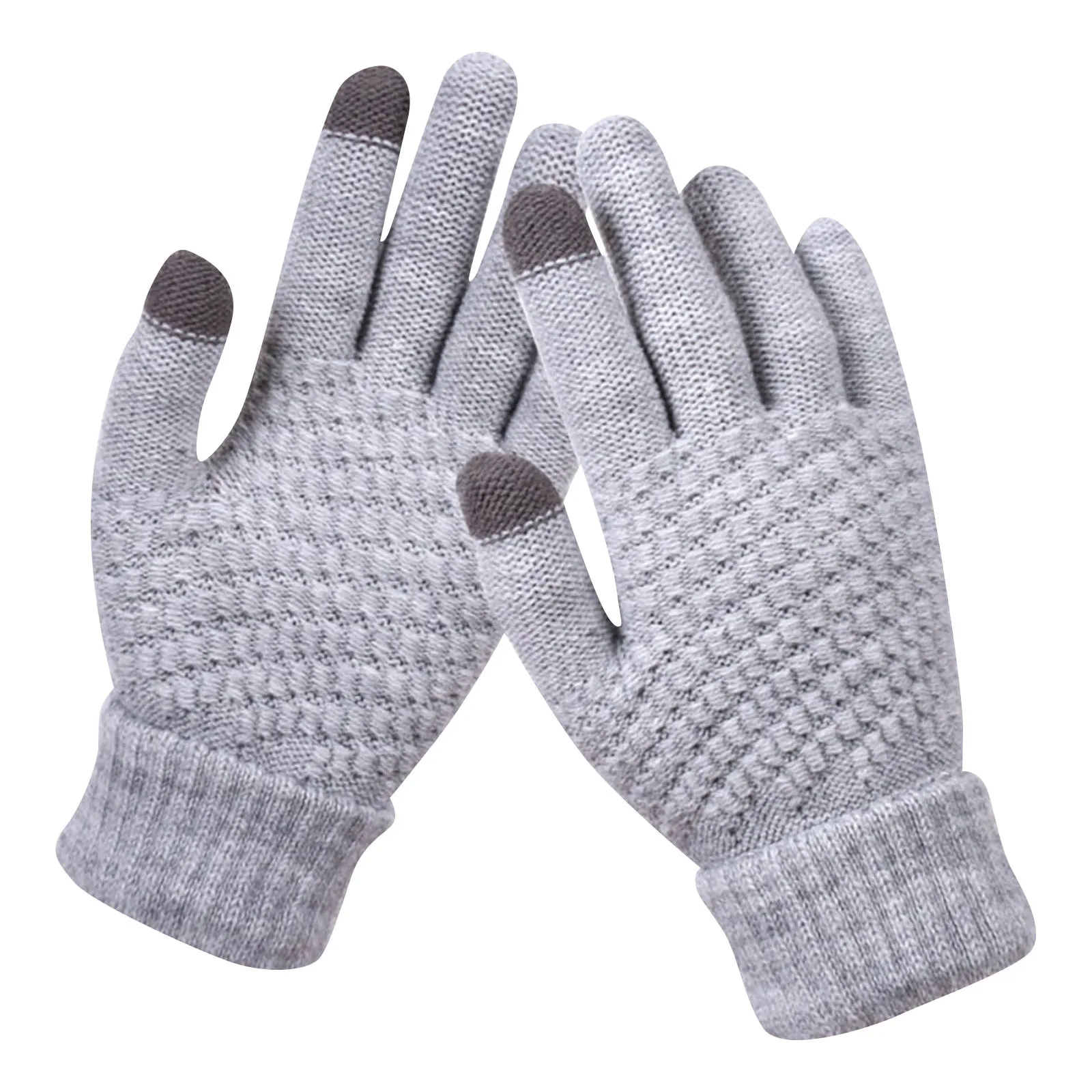 

Fashion Women Winter Gloves Knitted Wool Full Finger Gloves Thicken Girls Women Mittens Touch Screen Woolen Gloves Guantes