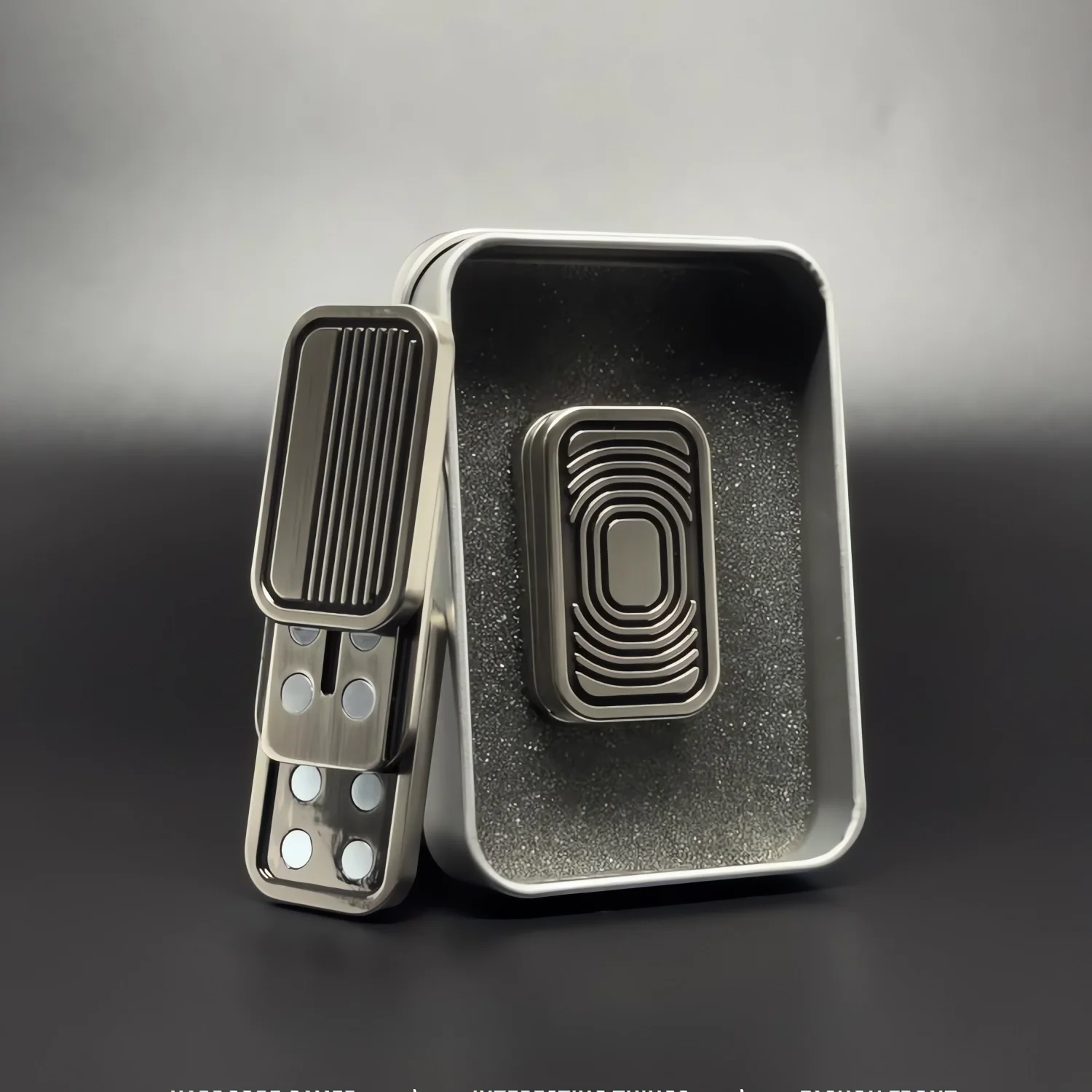 Triple Push Slider Magnetic Fidget Slider,Camera Shaped ADHD Push Slider Toy Metal Press Click Anxiety Stress Relief Fidget Toys 6