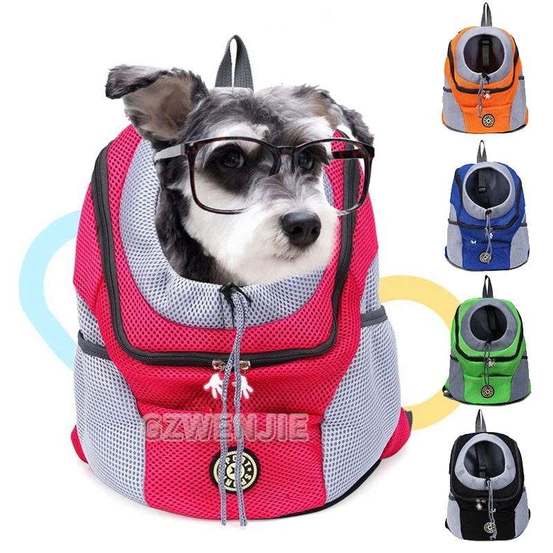 

Puppy Kitten Travel Chest Sling Bag Pet Front Cat Dog Carrier Breathable Canvas Portable Backpack Cross Shoulder Strap