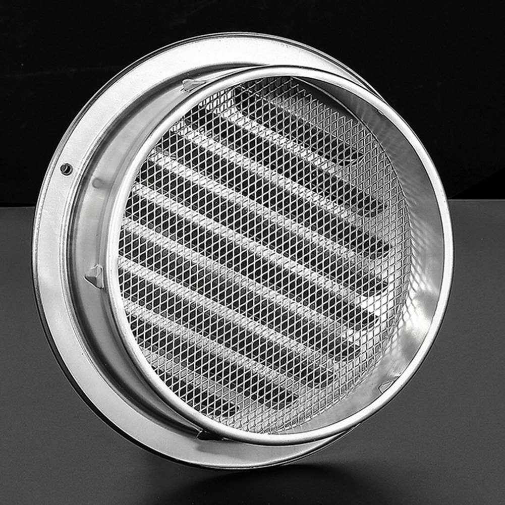 70-300mm Round Stainless Steel Air Vent Grille Insect Protection Home Exterior Wall Ducting Ventilation Tools Exhaust Hoods - Image 3