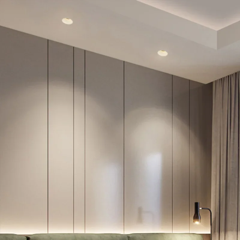 Modern LED Recessed Downlight Frameless Built-in Spot Lamp Minimalist Convenient Installation for Living Room Bedroom led downlight recessed ceiling spotlight