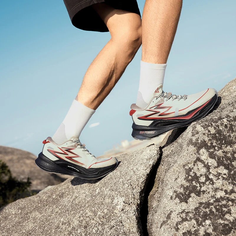 361 Degrees Flame 4x4 Men Running Shoes New Carbon Plate Racing