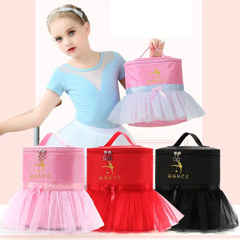 Red Black Pink Ballet Bag for Girl Ballerina Dance Bag for Kids Dancing