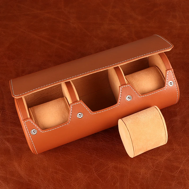 Driklux Luxury Genuine Leather Watch Roll Watch Storage Box Travel Case Gift Box Pouch