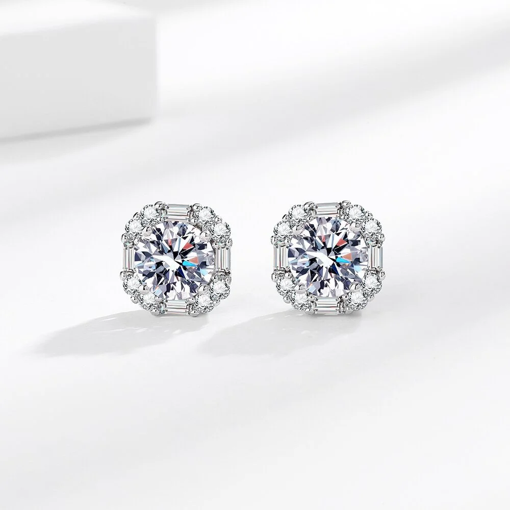 Women's 925 Sterling Silver Jewelry Set Inlaid Square AAAAA Zircon Women's Fashion Party Wedding Accessories 4