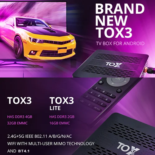 2023 안드로이드 11 TV 박스, 돌비 애트모스 AV1 DLNA 지원, 와이파이 1000M BT, 4K 미디어 플레이어, TOX3 Amlogic S905X4, 4GB, 32GB 3