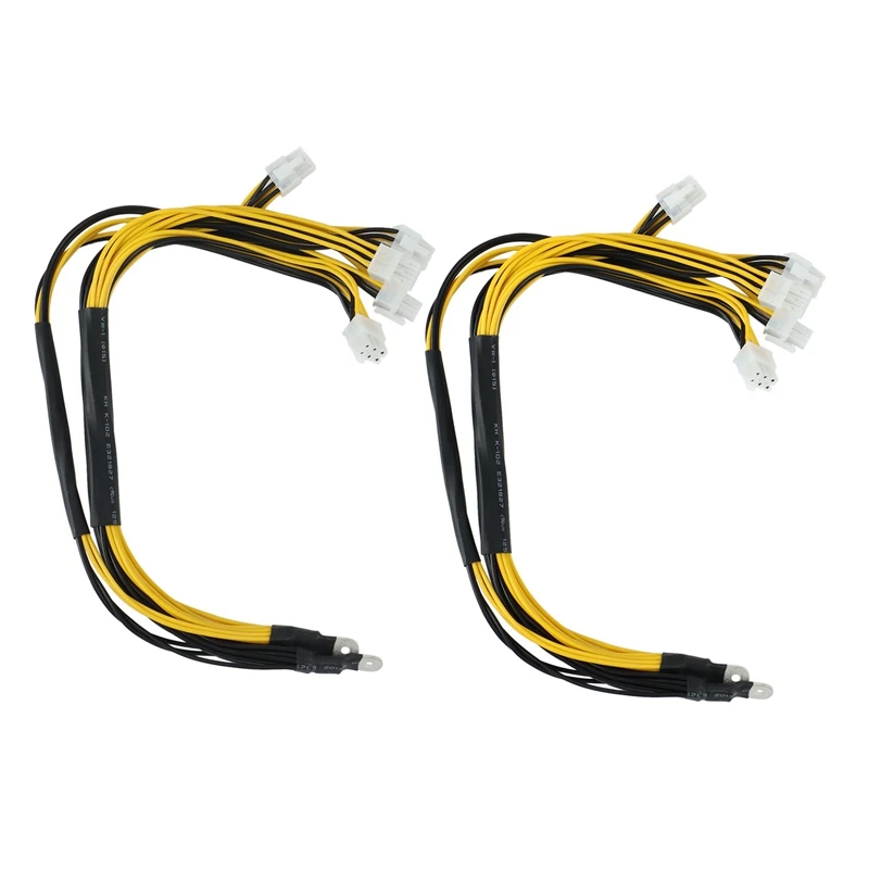 

2 Pcs 1200W 1600W Output Wire 6Pin PCIE Powers Connector For Bitmain Antminer APW3 / APW3+ / APW3++ / APW7 PSU L3 D3