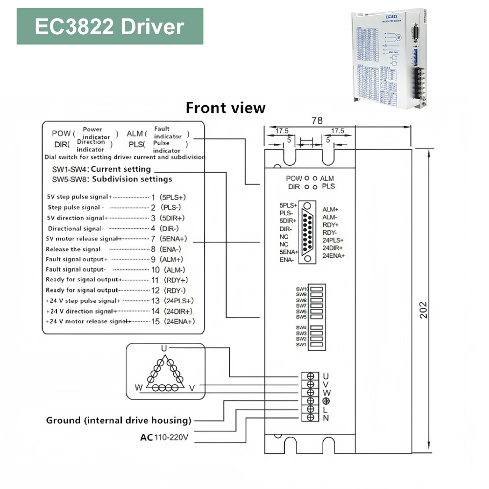 3 Phase Nema34 Nema42 Nema52 Stepper Motor 4.5/8.5/12/16/20/24/35
