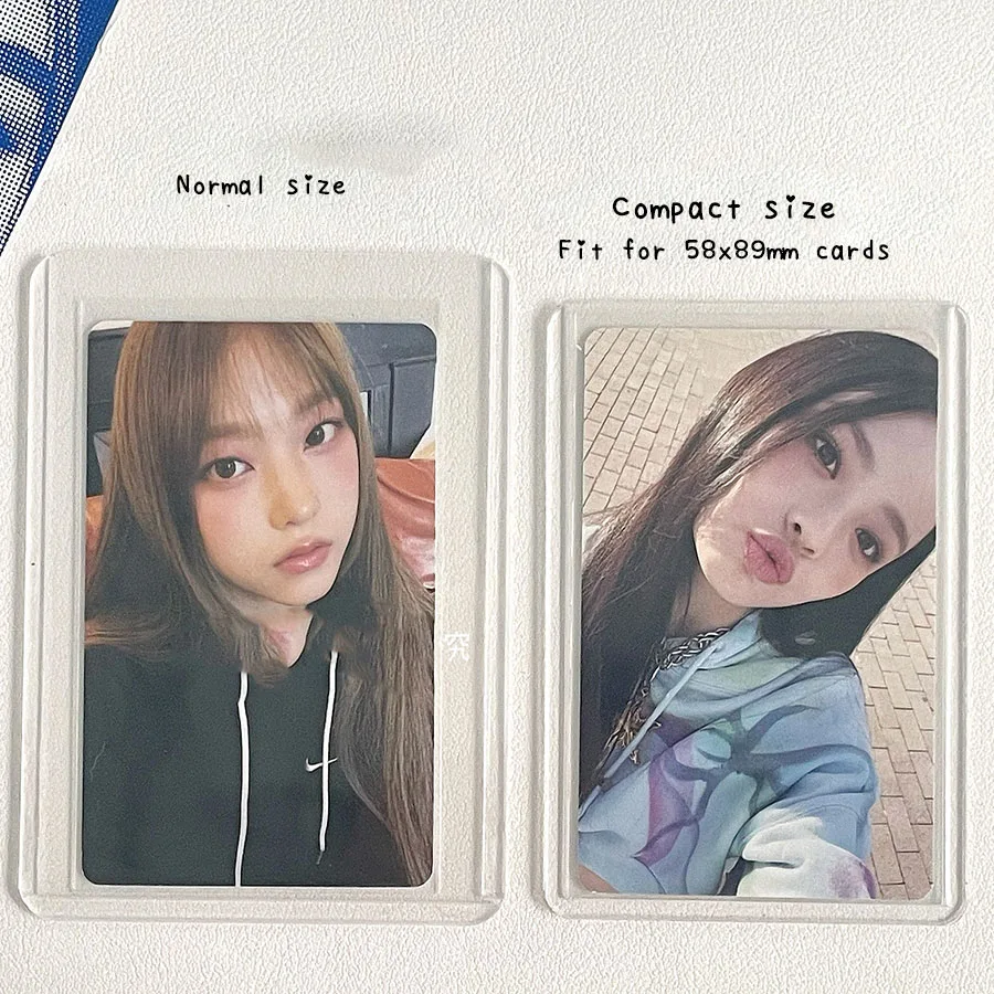 Sharkbang 20pcs/Lot B8 Holo Card Sleeves 58x89mm Compact Hard Kpop Holder For Postcards Films Game Cards Photocard Protector 2