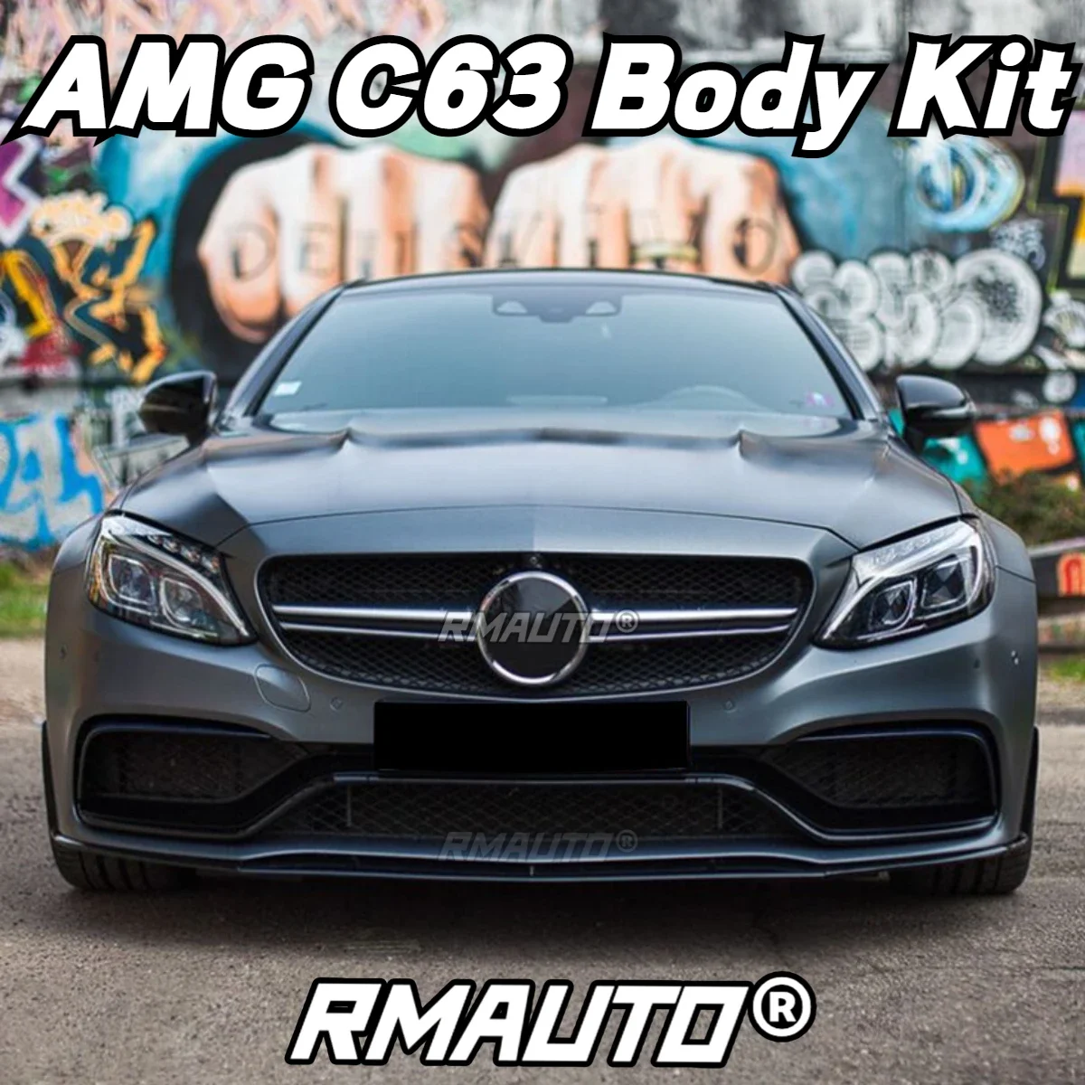 

Сплиттер переднего бампера C63 AMG из углеродного волокна, диффузор, спойлер, комплект кузова для Mercedes Benz C63 AMG 2014-2023, автомобильные аксессуары