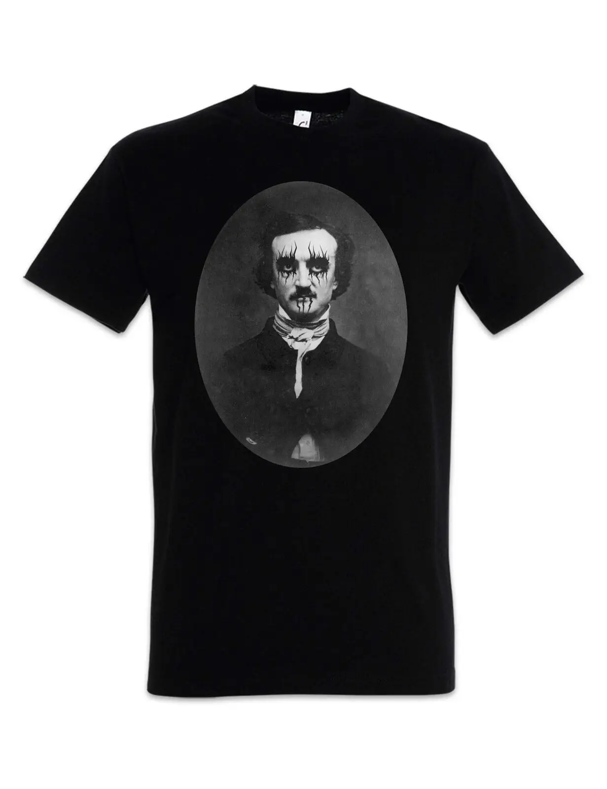 T-Shirt Ritratto Poe Cappello Allan Allen Symbol Poe Ravens Horror Auer Nevermore