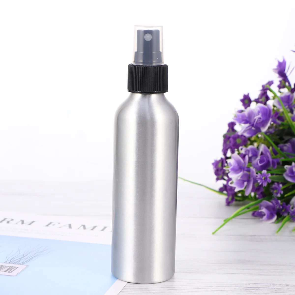 

2 Pcs Water Hair Sprayer Makeup Bottles Empty Refillable Container Mini Pump Fine Alloy