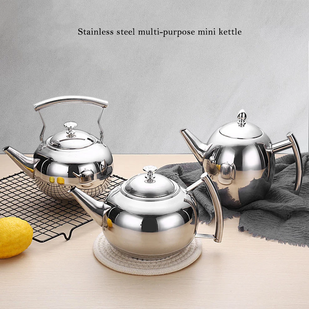 Hausroland Capacity 1l Stainless Steel Tea Kettle Induction Bottom Stove Top  Water Teapot With Filter - Water Kettles - AliExpress