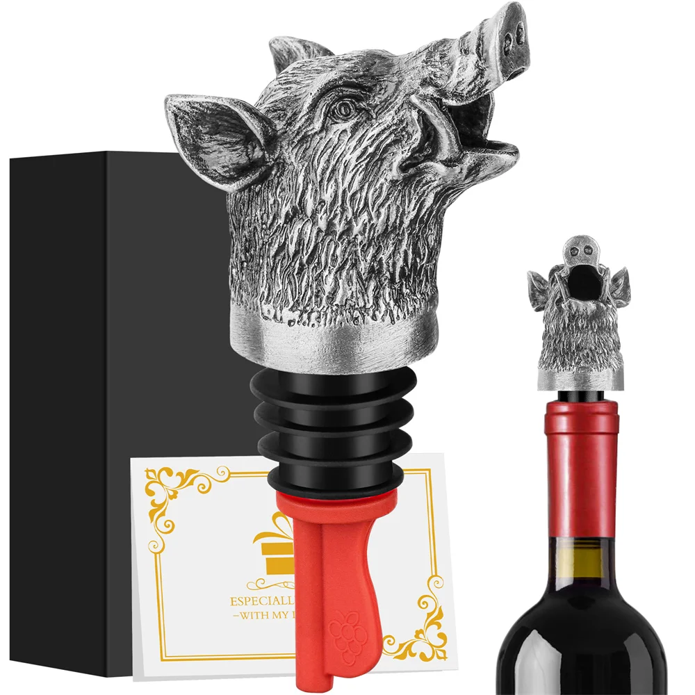 Versatore per Vino Testa di Cervo Versatore Liquore in Acciaio