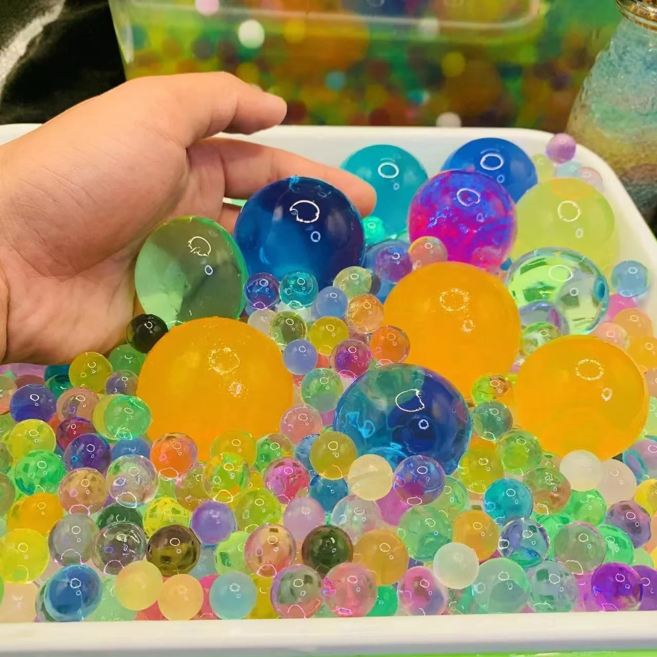 Crystal Soil Mud Toy Big Hydrogel Gel Kids Polymer Water Beads Wedding Home Decor