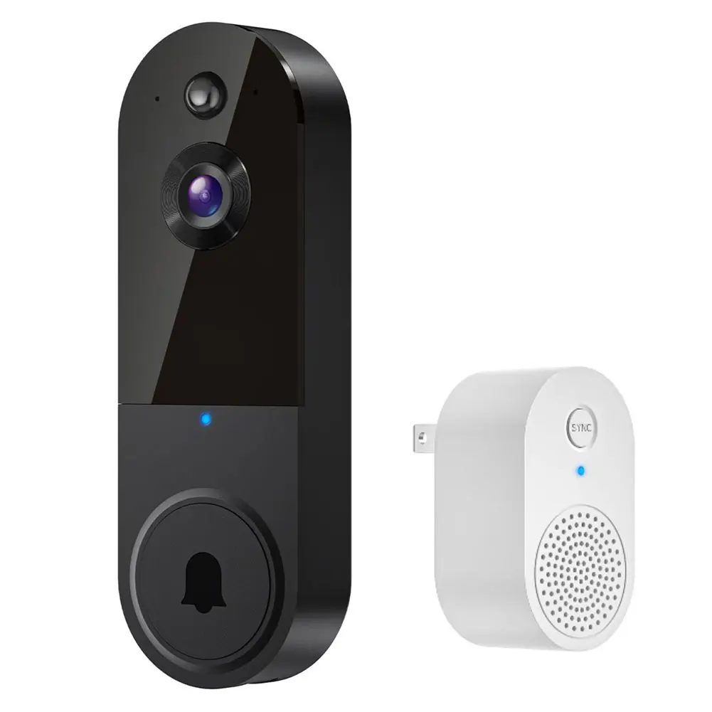 1080P Doorbell with Camera Night Vision Wireless Video Doorbell Motion Detection for Home Office