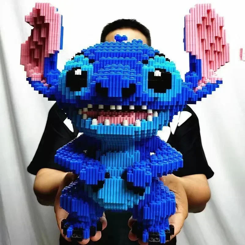 New Disney Building Block Stitch Giant Stitzer Assembly Toy Children's Birthday Gift Puzzle Desktop Decoration Fast Delivery 3