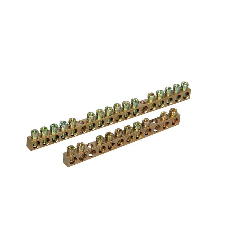 

1PCS 7*9 Copper Terminal Block Distribution Box Grounding Block 12Hole 18Hole Ground Row