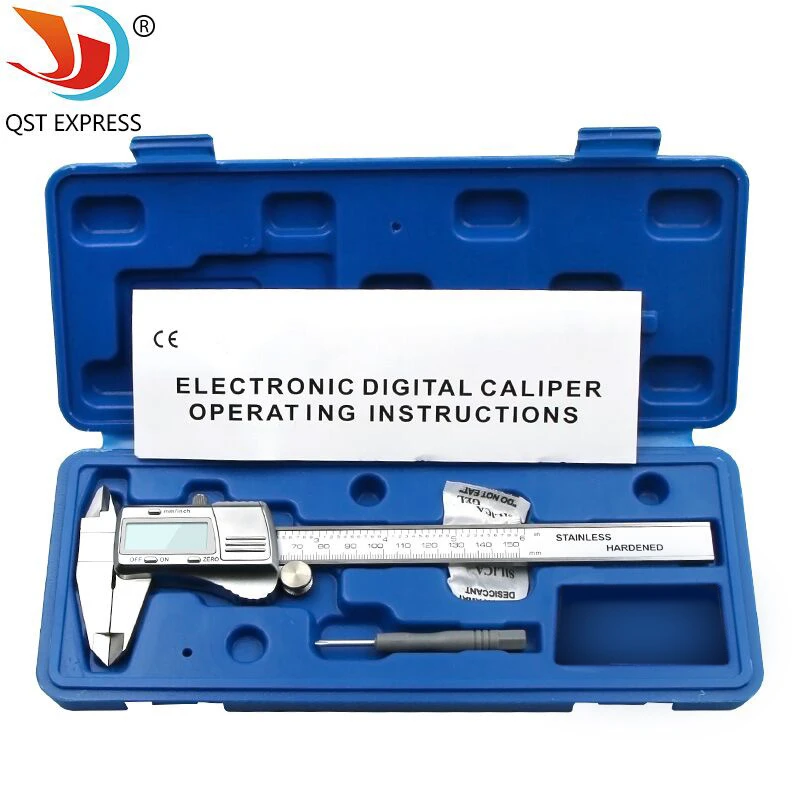 Suwmiarka cyfrowa 0 150mm 0.01mm ze stali nierdzewnej elektroniczne