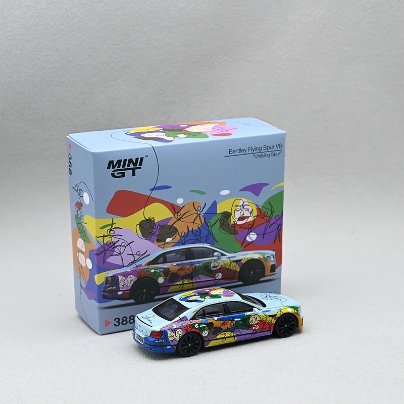MINI GT 388 1/64 Limited edition Bentley Graffiti Alloy car
