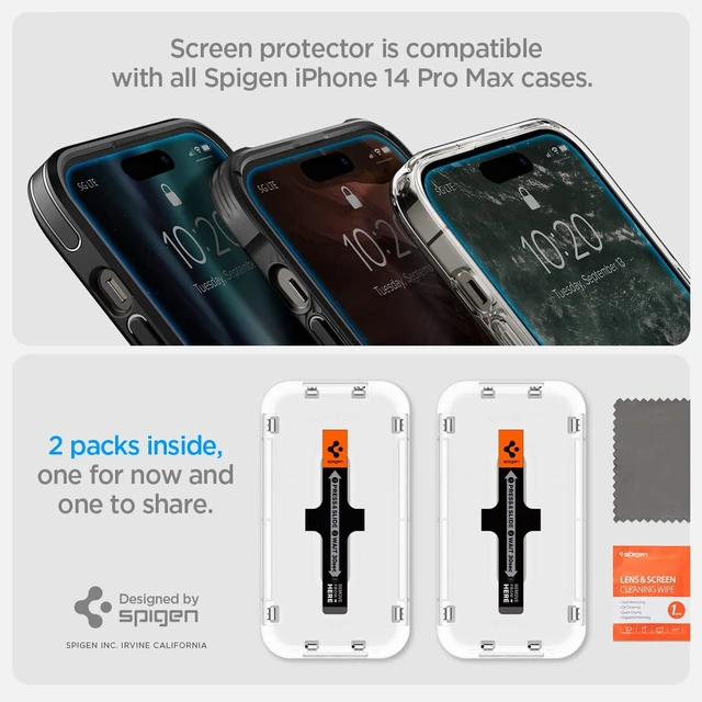 Spigen Screen Protector Iphone 14 Pro Max  Spigen Glass Screen Protector  Iphone - Screen Protectors - Aliexpress